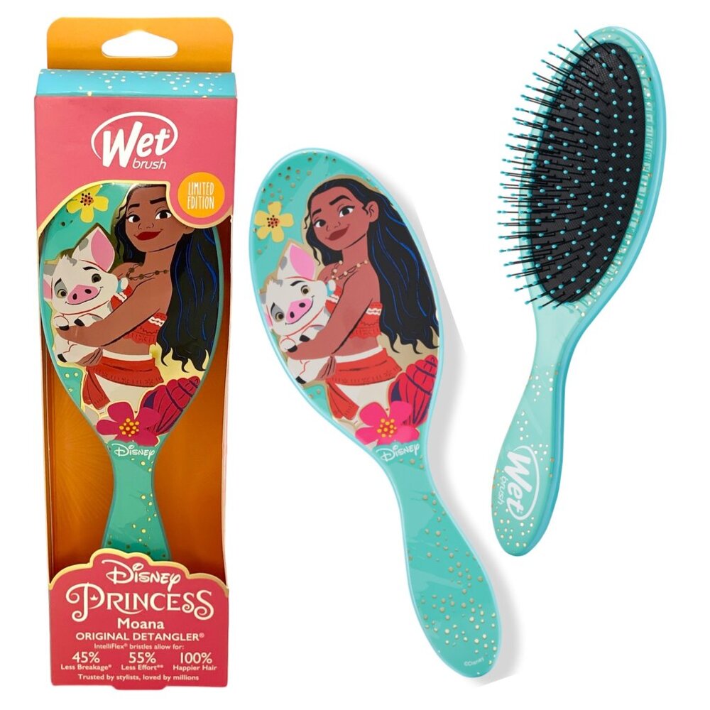 Wet Brush Moana Ultimate Disney Princess Detangler Limited Edition Hair Brush